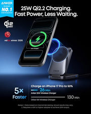 3 in 1 Qi2 25W Magnetic Charging Station with Smart Display
