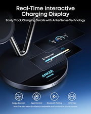 3 in 1 Qi2 25W Magnetic Charging Station with Smart Display