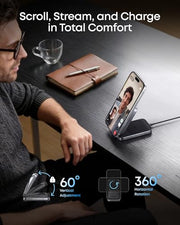 3 in 1 Qi2 25W Magnetic Charging Station with Smart Display