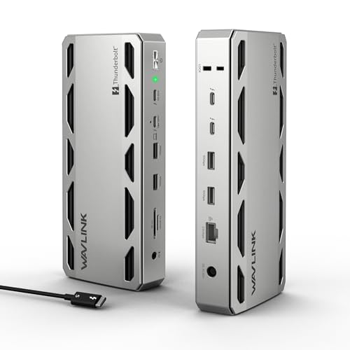 12 in 1 Thunderbolt 5 Docking Station 120Gbps 140W PD Laptop Hub
