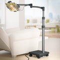 Ergonomic Tablet Rolling Cart Stand with 60W USB C Charging Port
