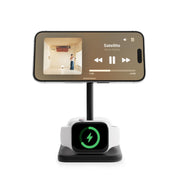 3 in 1 Qi2 Magnetic Wireless Charging Stand for Phone Watch Earbuds