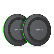2 Pack 10W Wireless Charging Pad for Phones and Earbuds