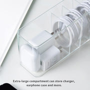 Charger Cable Cord Storage Organizer Box with Lid