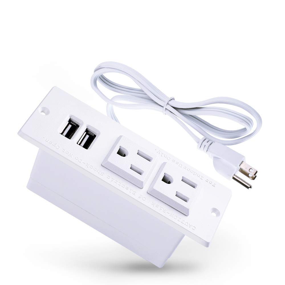 3 Inch Recessed Desktop Power Grommet 30W PD Fast Charging AC