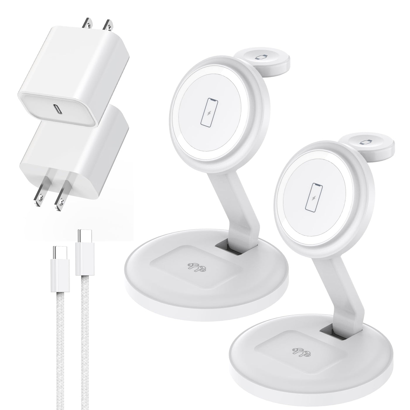 15W 3 in 1 Foldable Magnetic Wireless Charging Station
