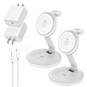 15W 3 in 1 Foldable Magnetic Wireless Charging Station