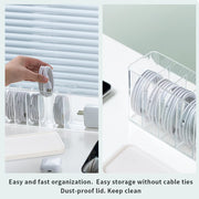 Charger Cable Cord Storage Organizer Box with Lid