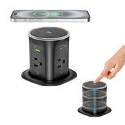 15W Wireless Charging Motorized Pop Up Countertop Receptacle