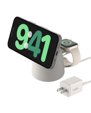15W 2 in 1 Magnetic Wireless Charging Dock for Phone and Earbuds