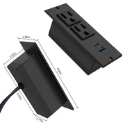 3 Inch Recessed Desktop Power Grommet 30W PD Fast Charging AC