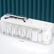 Charger Cable Cord Storage Organizer Box with Lid