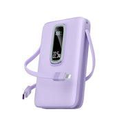 22.5W 10000mAh Magnetic Wireless Power Bank Built In Cables LED Display