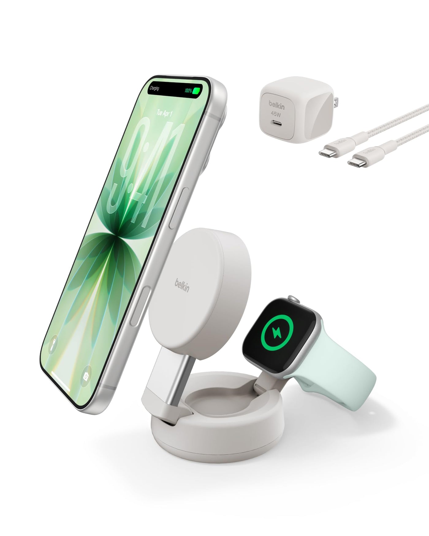 3 in 1 Qi2 25W Magnetic Wireless Charging Station with Cooling Fan