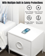 Invisible Under Desk Wireless Charging Pad 0 to 30mm Dual Use