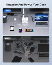12 in 1 Desktop Charging Station Charging Power Hubs