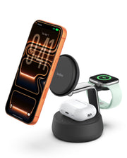 3 in 1 Qi2 25W Magnetic Wireless Charging Station with Cooling Fan