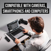 Compact Wireless Microphone System with Timecode Recording Case