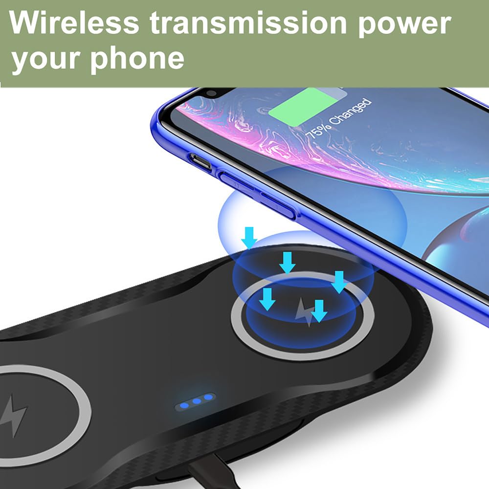 30W Dual Wireless Charging Pad for Multiple Qi Devices