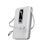 22.5W 10000mAh Magnetic Wireless Power Bank Built In Cables LED Display