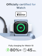 25W Qi2 3 in 1 Magnetic Wireless Charging Stand for Phone Watch Earbuds