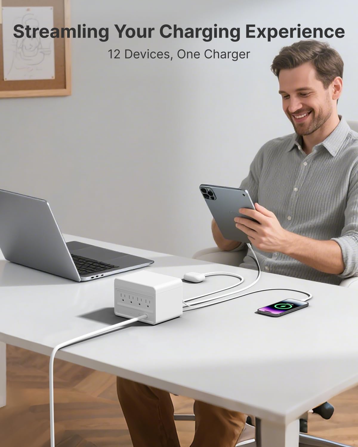 12 in 1 Desktop Charging Station Charging Power Hubs