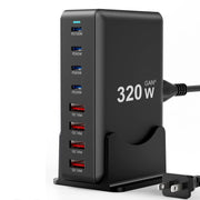 8 Port USB C Fast Charging Station Charger Block