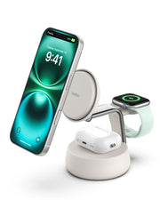 3 in 1 Qi2 25W Magnetic Wireless Charging Station with Cooling Fan