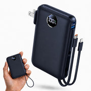 3 in 1 10000mAh Portable Power Bank 22W USB C Fast Charging