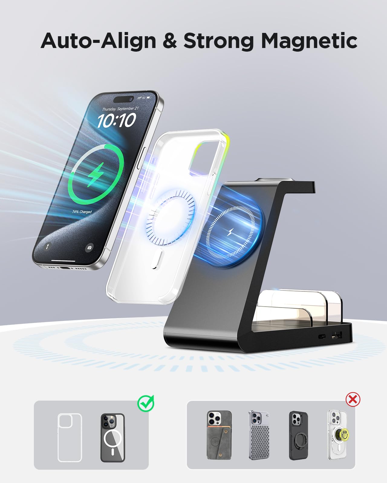 5 in 1 Magnetic Wireless Charging Station