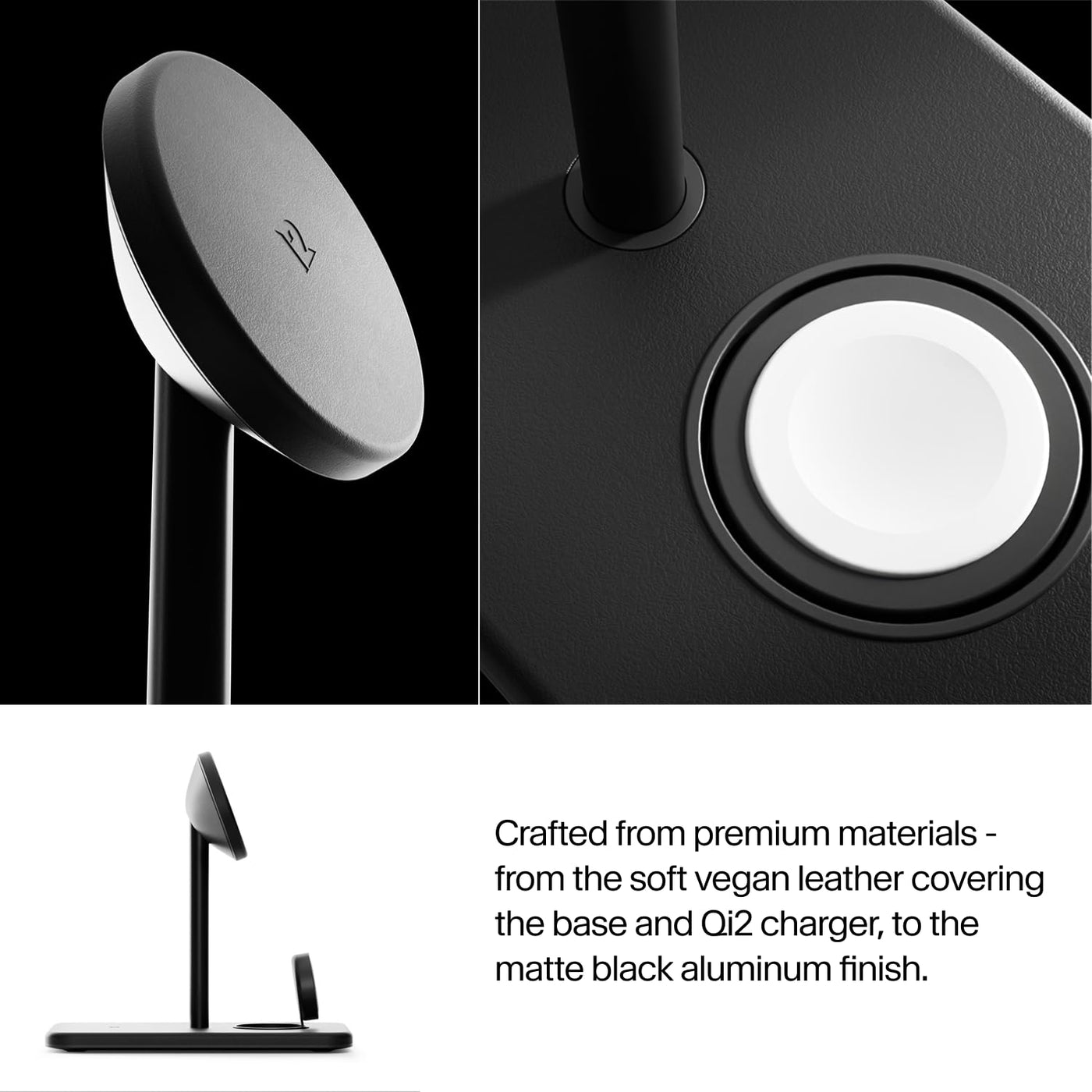 3 in 1 Qi2 Magnetic Wireless Charging Stand for Phone Watch Earbuds