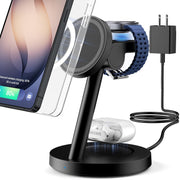 3 in 1 Magnetic Wireless Charging Stand for Phone Watch Earbuds