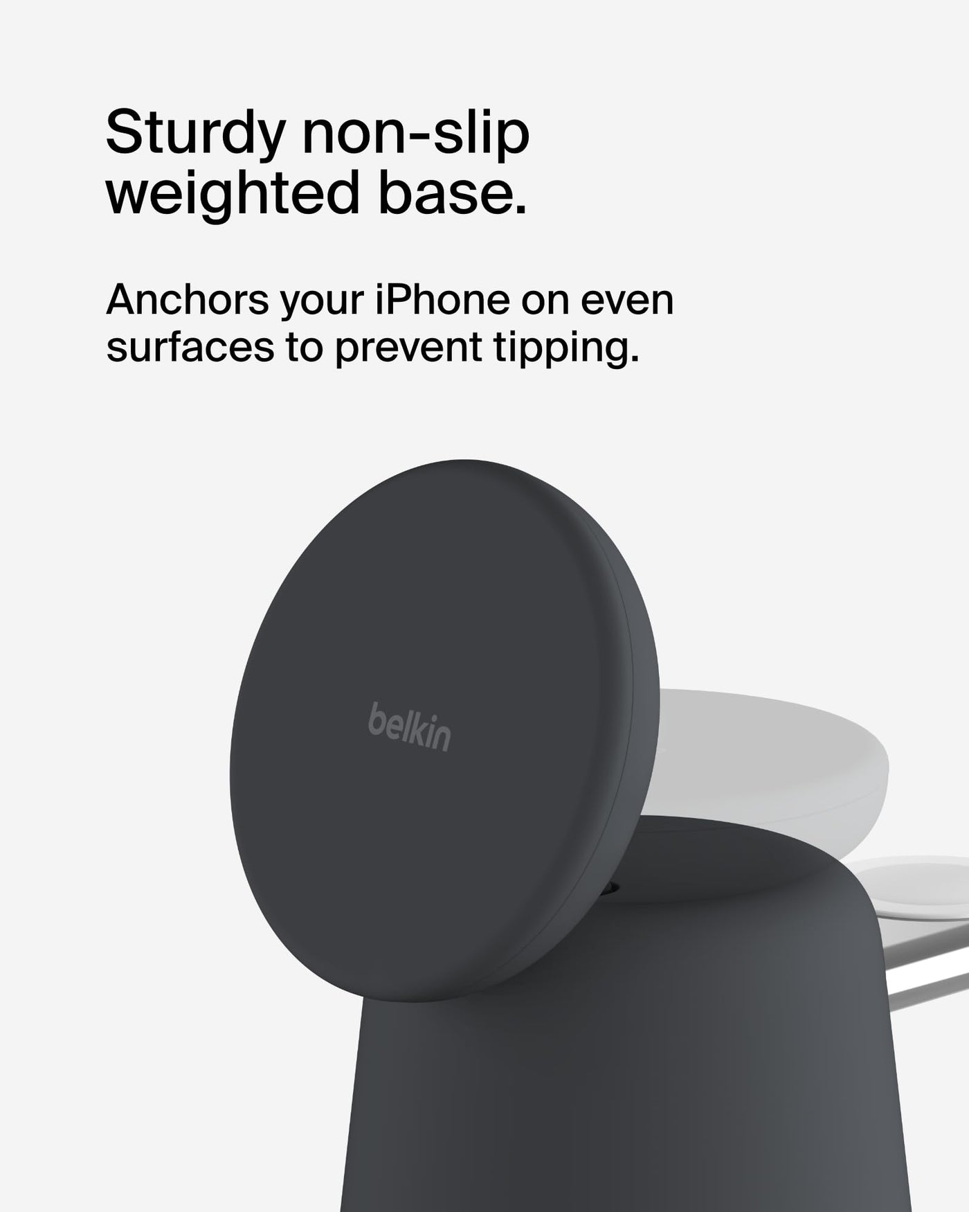 15W 2 in 1 Magnetic Wireless Charging Dock for Phone and Earbuds