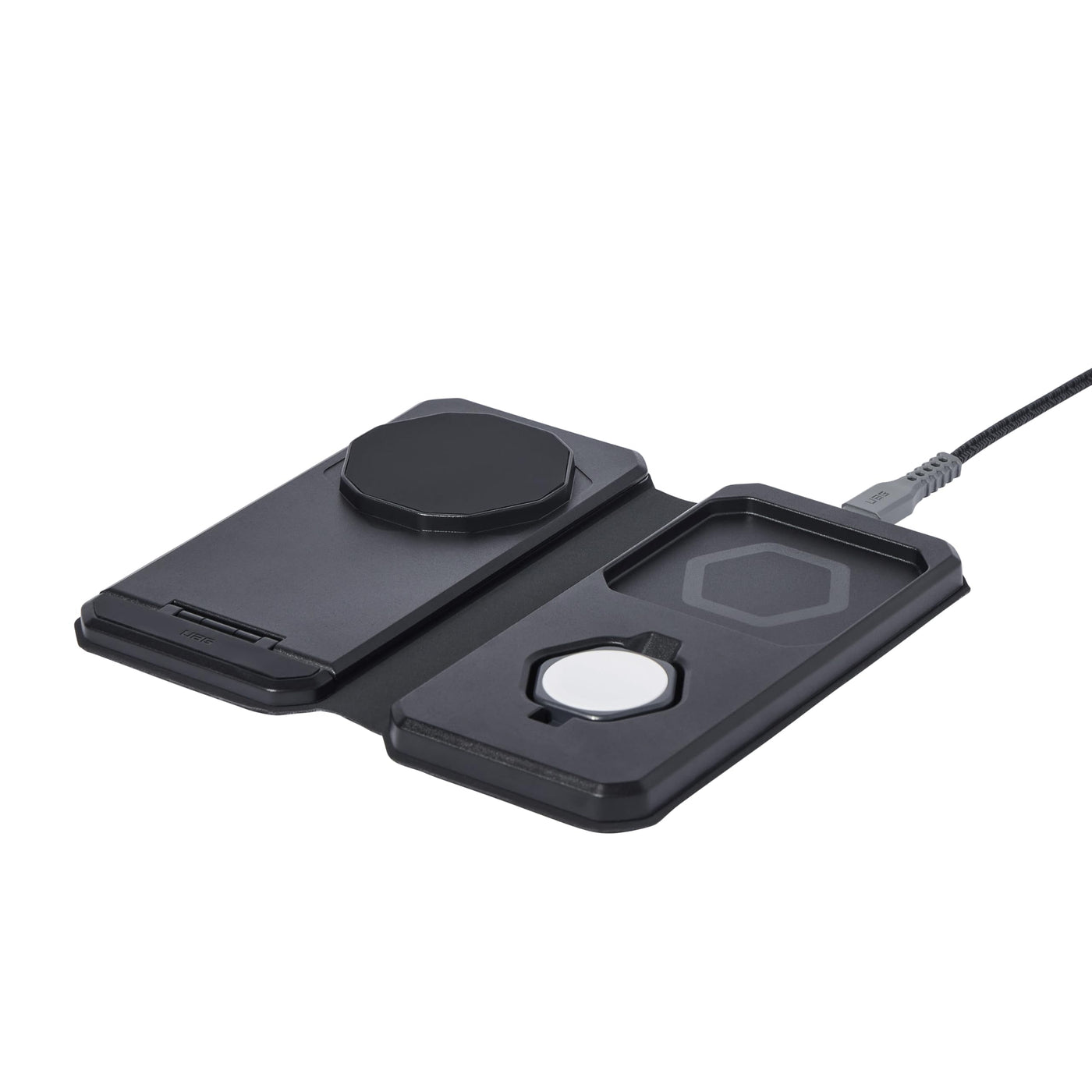 3 in 1 15W Foldable Travel Wireless Charging Station USB C PD Adapter