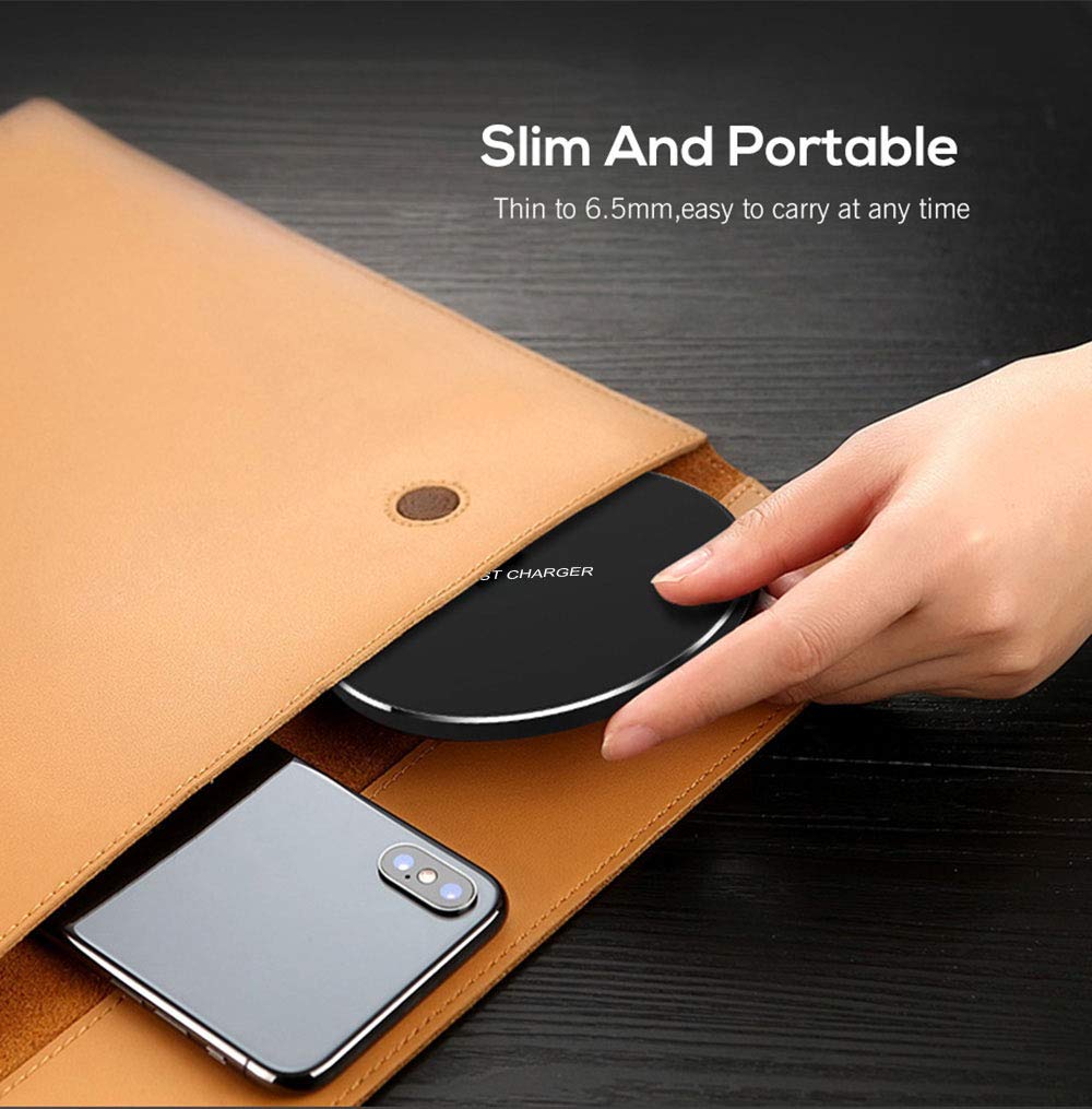 20W Qi Fast Wireless Charging Pad for Phones and Earbuds