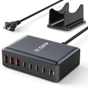 8 Port USB C Fast Charging Station Charger Block