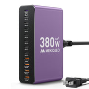 65W GaN 12 Port USB C Charging Station Aluminum Laptop Charger
