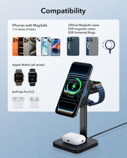 3 in 1 Magnetic Wireless Charging Stand