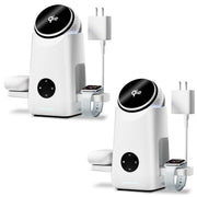 3 in 1 Qi2 Rotating Magnetic Wireless Charging Stand for Phone Watch Earbuds