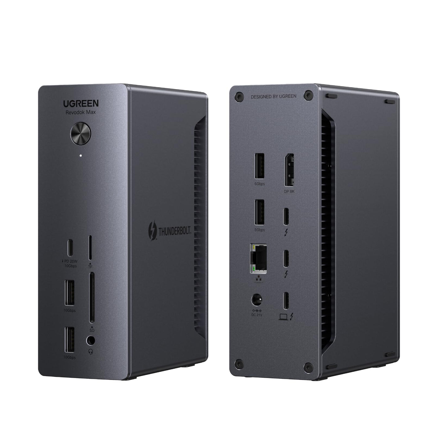 13 in 1 Thunderbolt 4 Dock 40Gbps Dual 4K 8K 90W Laptop Hub