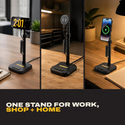 Heavy Duty Magnetic Wireless Charging Stand with USB C Ports