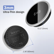 15W Magnetic Wireless Charger Desk Mount Recessed Qi Charging Pad