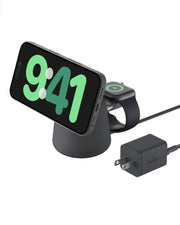 15W 2 in 1 Magnetic Wireless Charging Dock for Phone and Earbuds