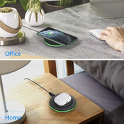 2 Pack 10W Wireless Charging Pad for Phones and Earbuds