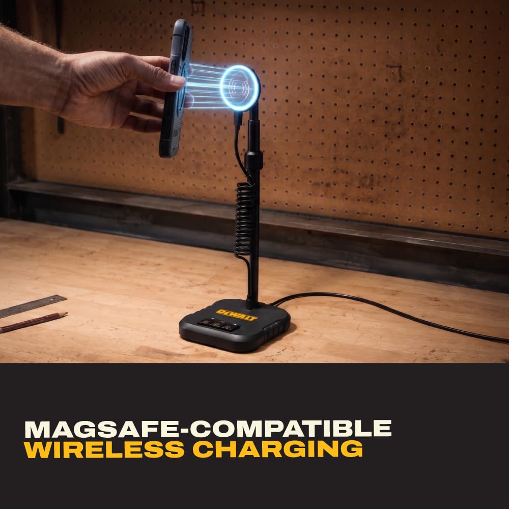 Heavy Duty Magnetic Wireless Charging Stand with USB C Ports