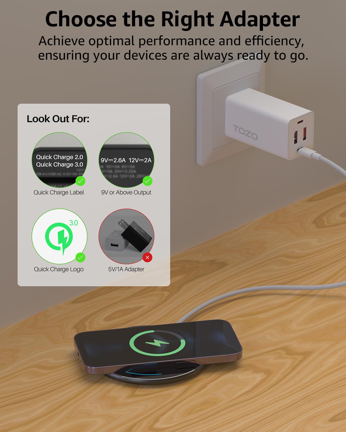 15W Anti Slip Aircraft Grade Aluminum Fast Wireless Charging Pad