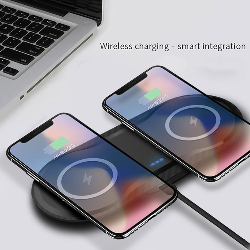 30W Dual Wireless Charging Pad for Multiple Qi Devices