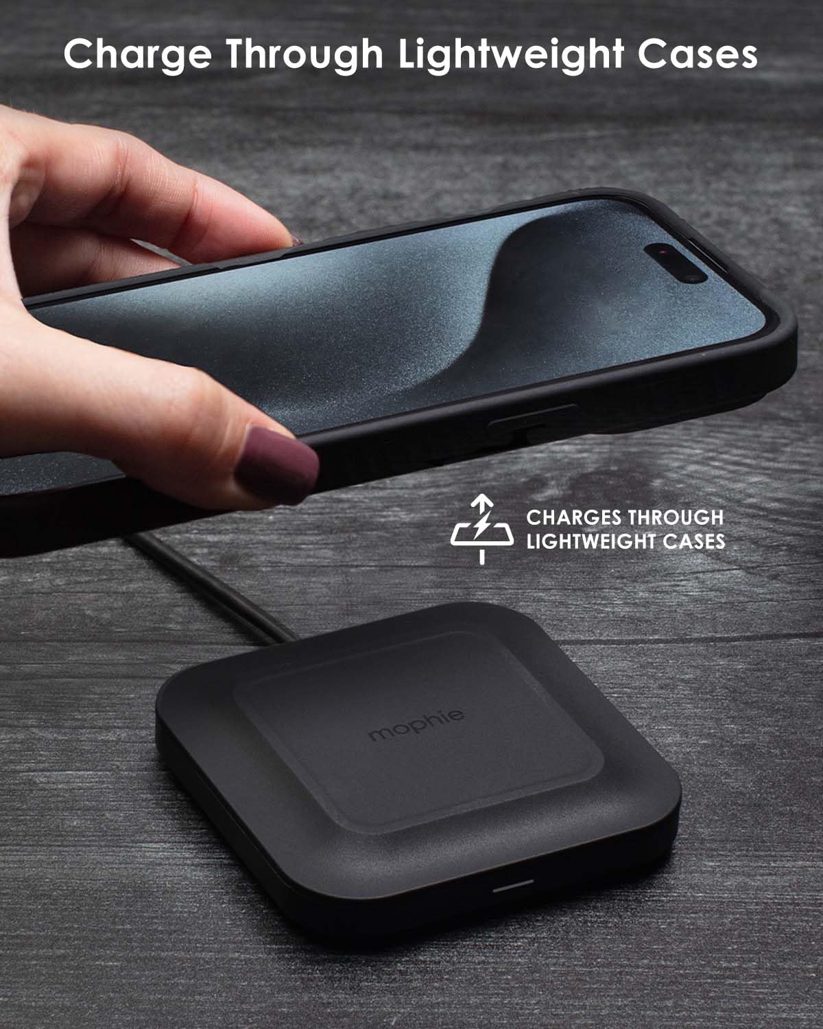 7.5W Qi Wireless Charging Pad 5W to 10W Fast Charge Output
