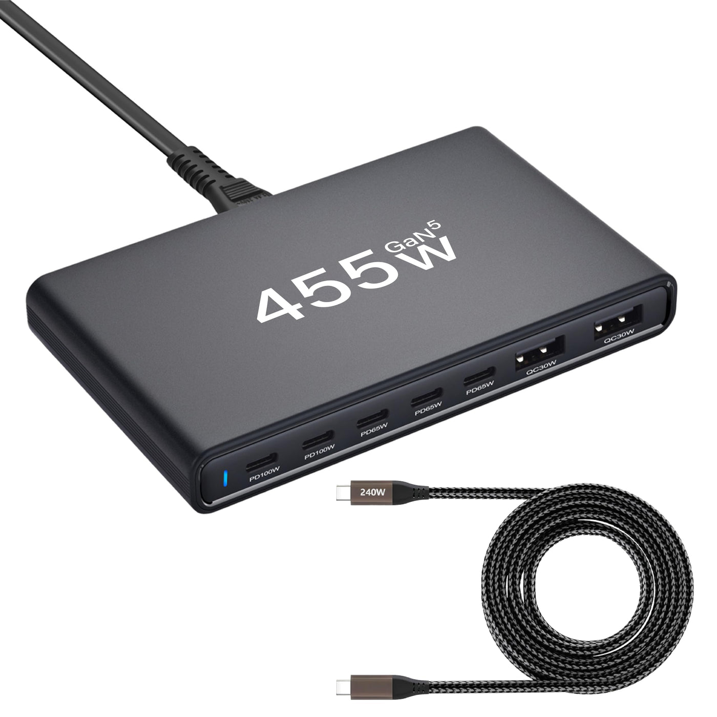 GaN Desktop Charging Station Charging Power Hubs