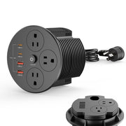Desktop Power Grommet with 100W PD USB C Fast Charging